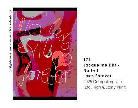 Jacqueline Ditt - No Evil lasts Forever (Kein Übel bleibt für Immer) 