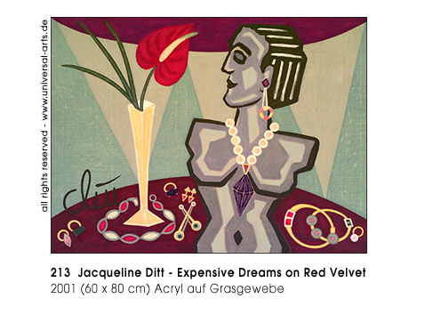 Jacqueline Ditt - Expensive Dreams on Red Velvet (Teure Träume auf rotem Samt)