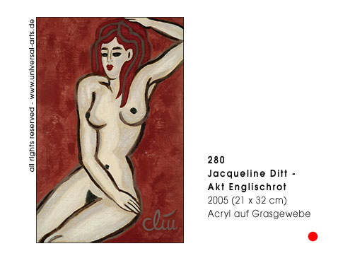 Jacqueline Ditt - Akt Englischrot (Nude Englishred)