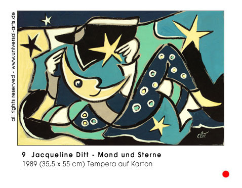 Jacqueline Ditt - Mond und Sterne (Moon and Stars)