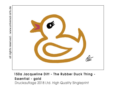 Jacqueline Ditt - The Rubber Duck Thing - Essential gold (Die Gummienten Sache - Essenziell gold)