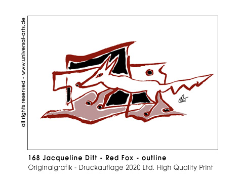 Jacqueline Ditt - Red Fox - outline (Roter Fuchs - outline)