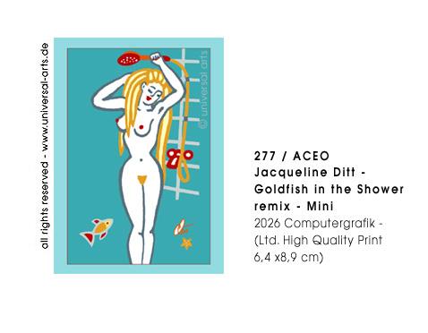 Jacqueline Ditt - Goldfish in the Shower - Mini (Goldfisch un der Dusche - Mini)